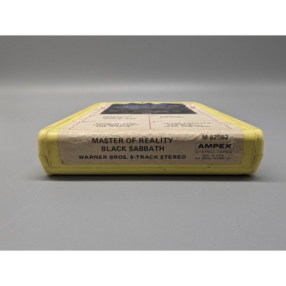 Black Sabbath Rare Yellow Cartridge Master Of Reality 8 Track Tape Ampex M82562 - Picture 4 of 4